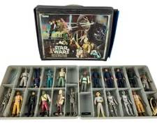 Vintage 1977 Kenner Star Wars Mini-Action Figure Collectors Case With Mini-Figures and Accessories!