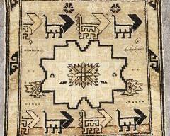 Vintage Abstract Wool Tribal Wall Hanging Rug Native American Style