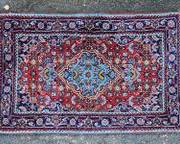 Vintage Small Hand Knotted Persian Area Rug