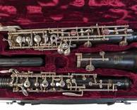 Buffet Crampon and Cie Oboe Model 9517 A Paris Made in France in Red Velvet case with Fur-lined Cover