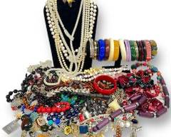 Huge Costume Jewelry Faux Pearl Necklaces, Necklaces, Bangle Bracelets, Bracelets, Rings, Earrings, Clip On Earrings, and Pin Lot