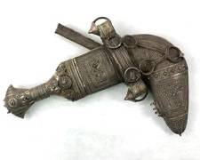 Antique Silver Kirpan Sikh Dagger Knife Sword