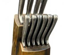 Cambridge 92668KBCC18DS Nero Hammered Titanium 12-Piece Cutlery Block Set