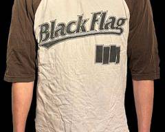 RARE Vintage 1980s Black Flag Hardcore PUNK BAND Size Large t t-Shirt
