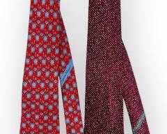 SALVATORE FERRAGAMO Silk Ties, Made in Italy.