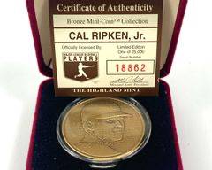 Cal Ripken Jr. Highland Mint Bronze Medal #18,862/25,000