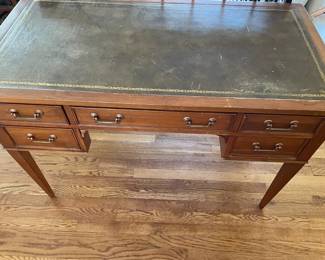 Small desk with inlaid top.