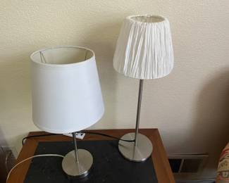 Table lamps.
