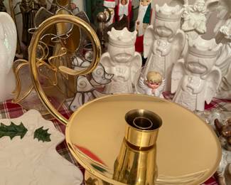 Large brass candle holder 