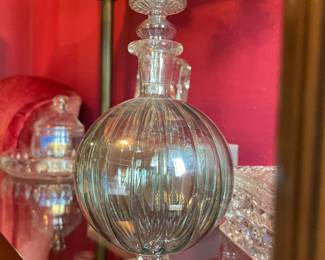 Glass blown perfume bottle made in Egypt 
