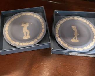 Wedgewood Golf themed Trinket Plates