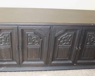 American of Martinsville black painted dresser. 19" D x 68" W x 32" H. BUY IT NOW! $100.00
