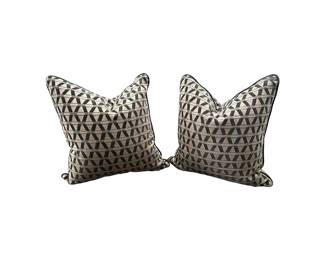 Geometric Custom Pillows, Pair