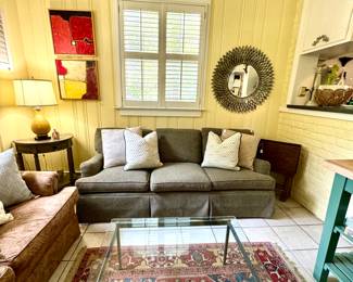 Charleston Forge Coffee table, antique rugs, divine sofa and a host of other super fun stuff!