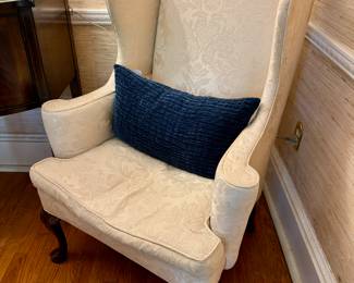 Hickory Chair wingbacks...soft off white - beautiful