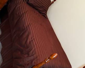 Hard rock maple twin beds