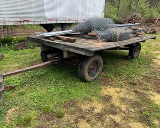 8X14 WOODEN FLATBED TRAILER