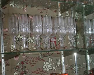 Nice selection of barware and decanters