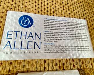 Fabric Ethan Allen sectional