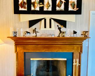 Decorative music inspired accessories, fireplace tools, Custom wall art by Russell Kagan