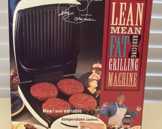 MMS039 George Foreman's Lean Mean Fat Reducing Grilling Machine New