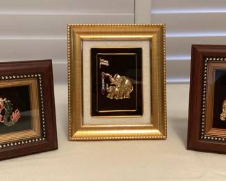 MMS132 Three Framed Brooches