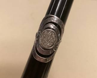 MMS115 Sterling Silver Druzy Ring Size 8