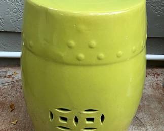MMS143 Light Green Ceramic Oriental Garden Stool 