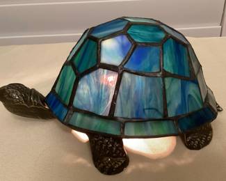 MMS129 Tiffany Style Stained Glass Turtle Lamp New