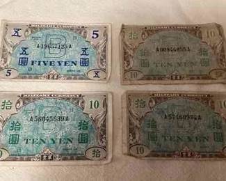 MMS140 Japanese Yen Military Currency