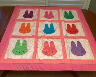 MMS153 Bunny Baby Quilt Blanket