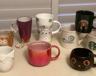 MMS097 Fourteen Collectible Starbucks & Other Ceramic Mugs