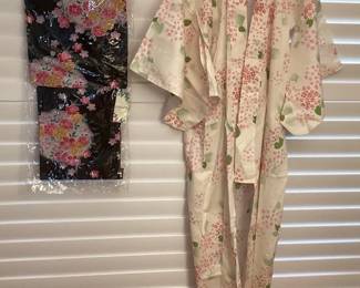 MMS106 Two Japanese Yukata Kimono Robes New