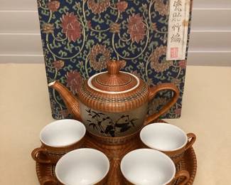 MMS098 Vintage Qing Dynasty Porcelain Mini Tea Set New