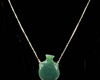 0j Tiffany Co Jade Bottle Pendant by Elsa Peretti
