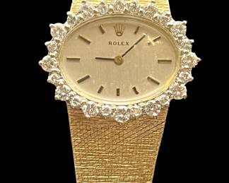 3 Ladies Vintage Rolex with Diamond Bezel