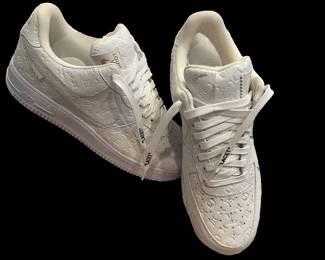 3q Pair Louis Vuitton Nike Air Force Sneakers