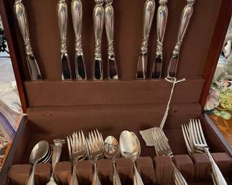  sterling "Romance of the Seas" flatware, service for 8