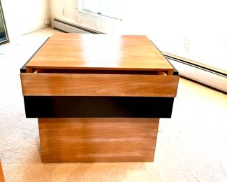 Mid Century Wooden Side Table with Drawer