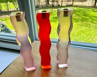 3 Pier One Candle Sticks