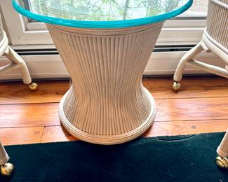 Small faux bamboo table