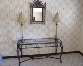 Wrought Iron Hall Table