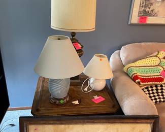 More lamps, another storage end table