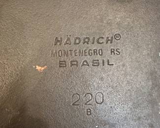 F218 - $45 Hadrich Brazil Cast Iron PotHadrich Brazil Cast Iron 