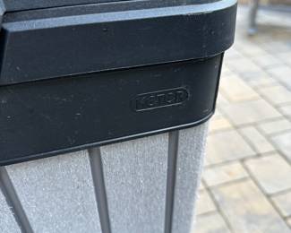 F228 - $35. Keter Outdoor Trash Can