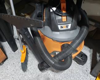 F257 - $60; Ridgid NXT 14 gallon wet/dry vac