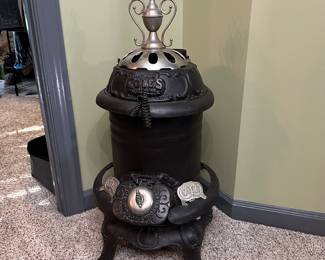 F241 - $550. Cole's "Hot Blast" Stove No. 12 in beautiful condition. 