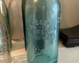 Collection of bottles from Spring Hill - unique!  Late 19th C or early 20th.