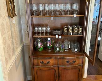 Dining Room china cabinet with glass doors