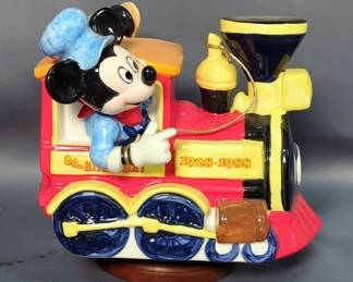 Schmid Disney Mickey And Minnie Mouse 60th Birthday Music Box, 6" x 6", And Car Music Box With On Off Switch